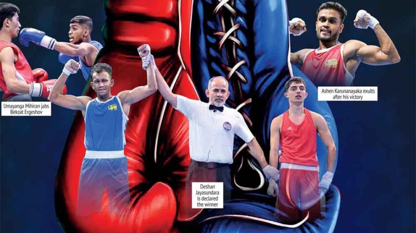 Warnakulasooriya, Jayathissa to battle Kazak boxers in semis today Mihiran leads Lanka’s charge into medal round